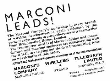 Marconi Advert