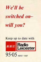 Radio Leicester flyer